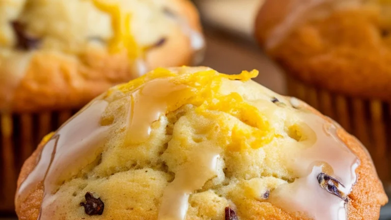 Earl Grey, Lemon, and Honey Breakfast Muffins - Featured