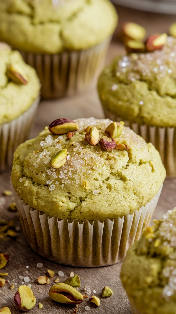 Easy Pistachio Muffins with Pudding Mix