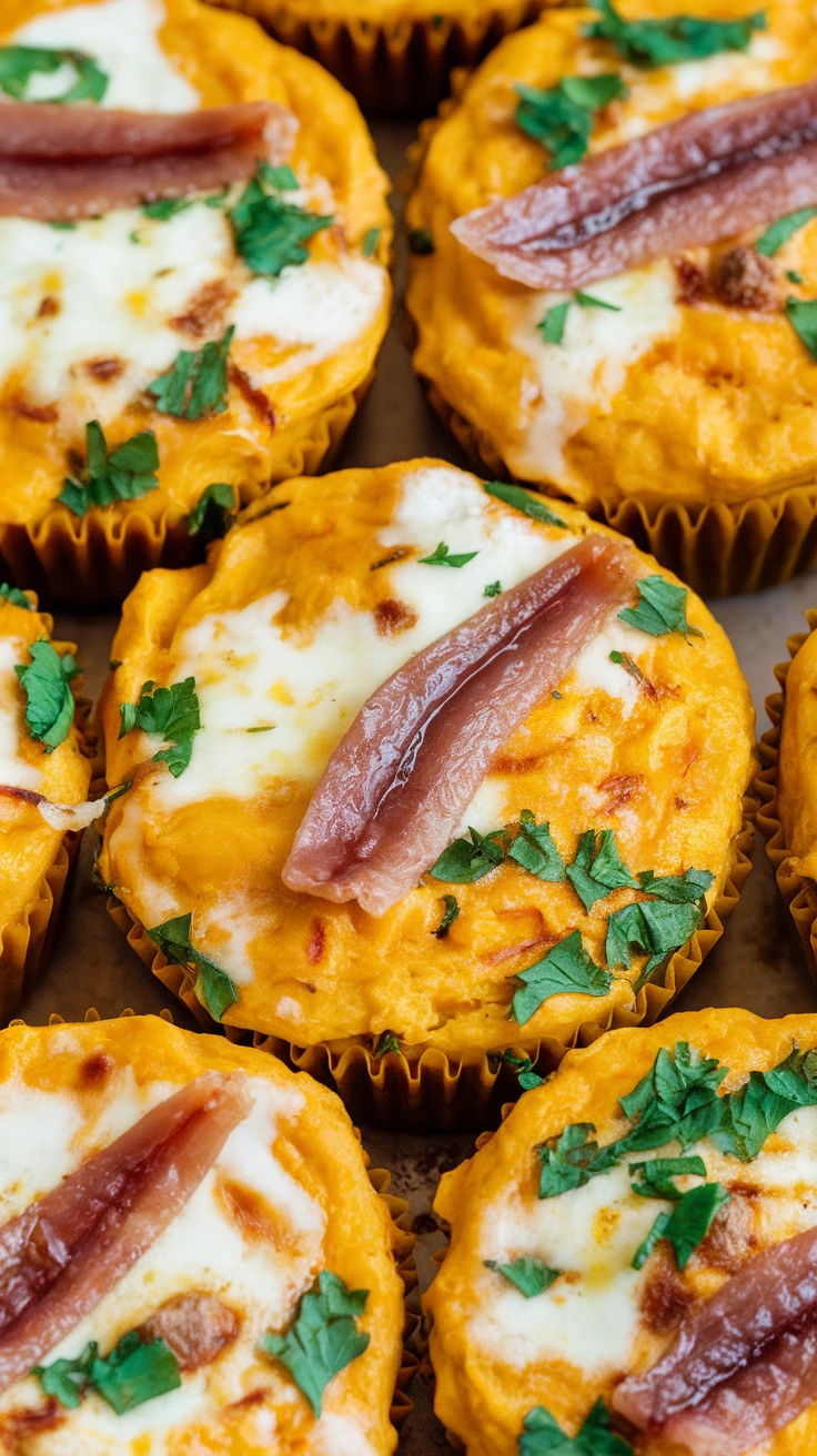 Eggs And Anchovies Low-Carb Breakfast Frittata Muffins
