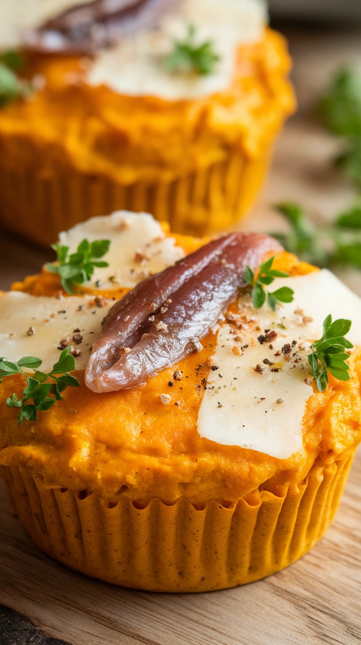 Eggs And Anchovies Low-Carb Breakfast Frittata Muffins