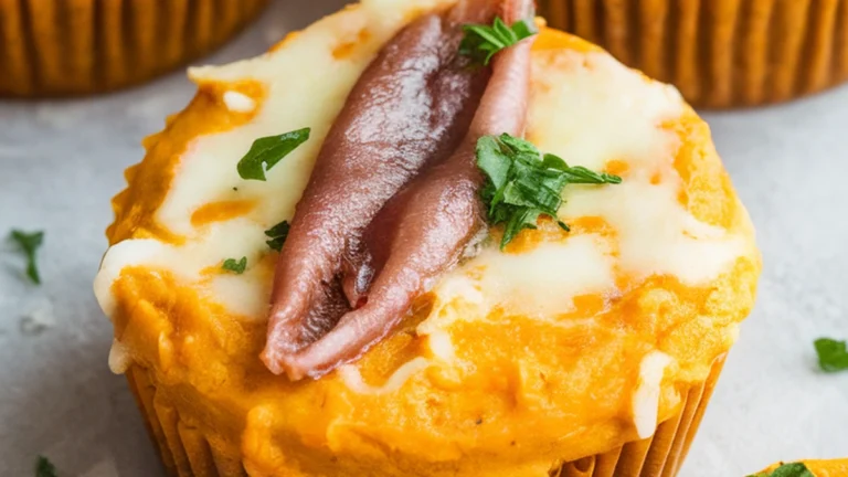 Eggs And Anchovies Low-Carb Breakfast Frittata Muffins - Featured