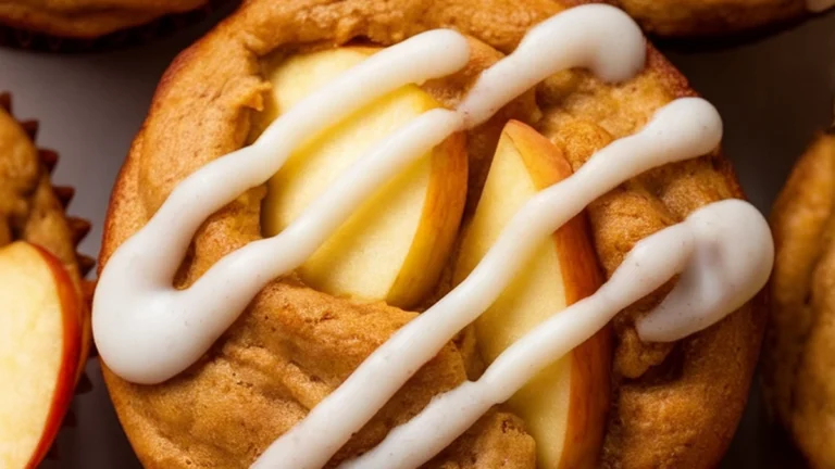 Glazed Apple Coffee Cake Muffins - Featured