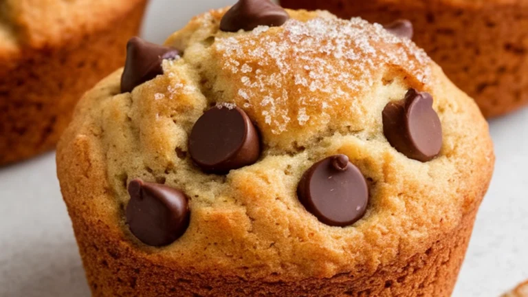 Gluten-Free Banana Chocolate Chip Muffins - Featured