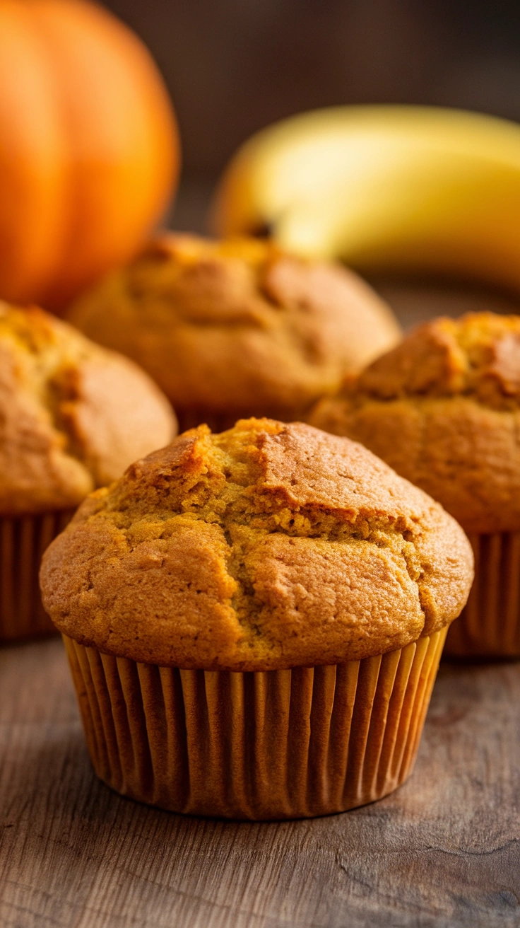 Healthy Banana and Pumpkin Muffins - Best Recipe