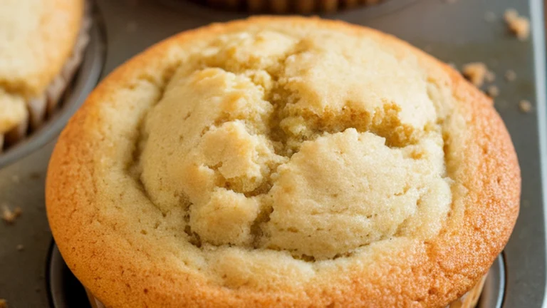 Healthy Banana Applesauce Muffins - Featured