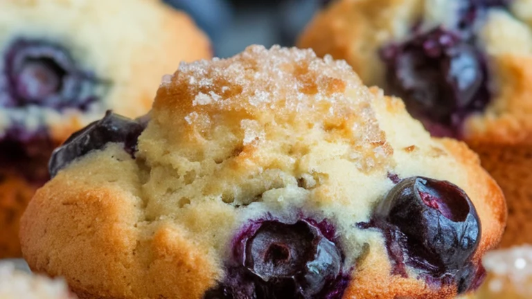 Healthy Blueberry Muffins - Featured