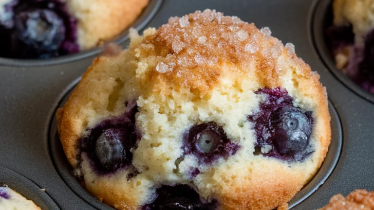 Healthy Blueberry Muffins - Featured