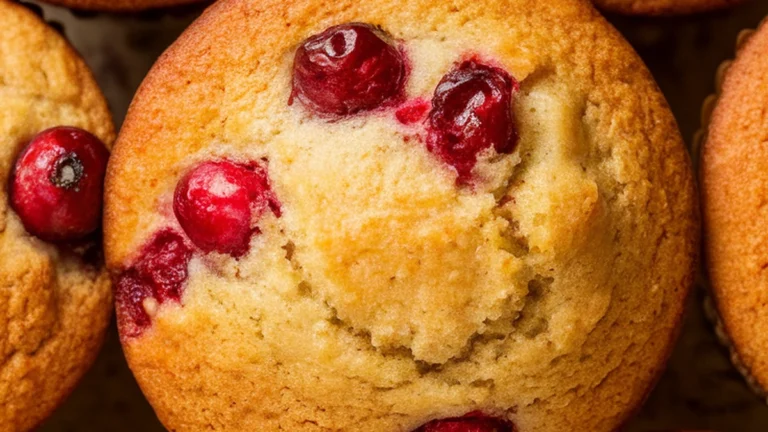 Keto Cranberry Muffins - Featured