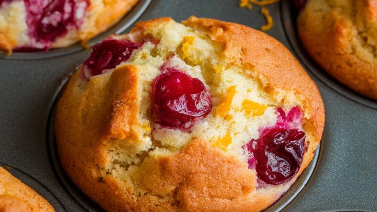 Keto Cranberry Muffins - Featured