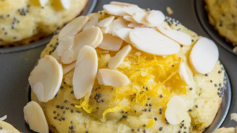 Lemon Almond Poppy Seed Muffins - Featured