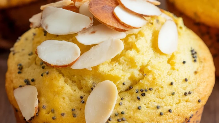 Lemon Almond Poppy Seed Muffins - Featured