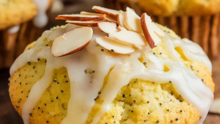 Lemon Almond Poppy Seed Muffins - Featured