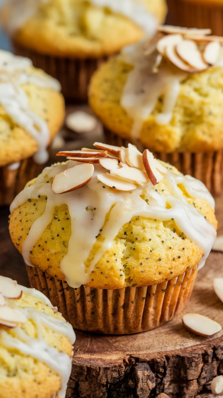 Lemon Almond Poppy Seed Muffins