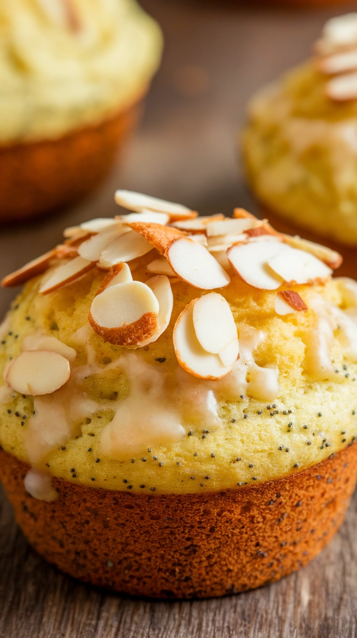 Lemon Almond Poppy Seed Muffins
