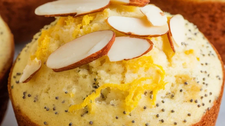 Lemon Almond Poppy Seed Muffins - Featured