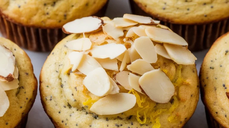 Lemon Almond Poppy Seed Muffins - Featured