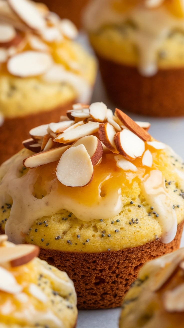Lemon Almond Poppy Seed Muffins