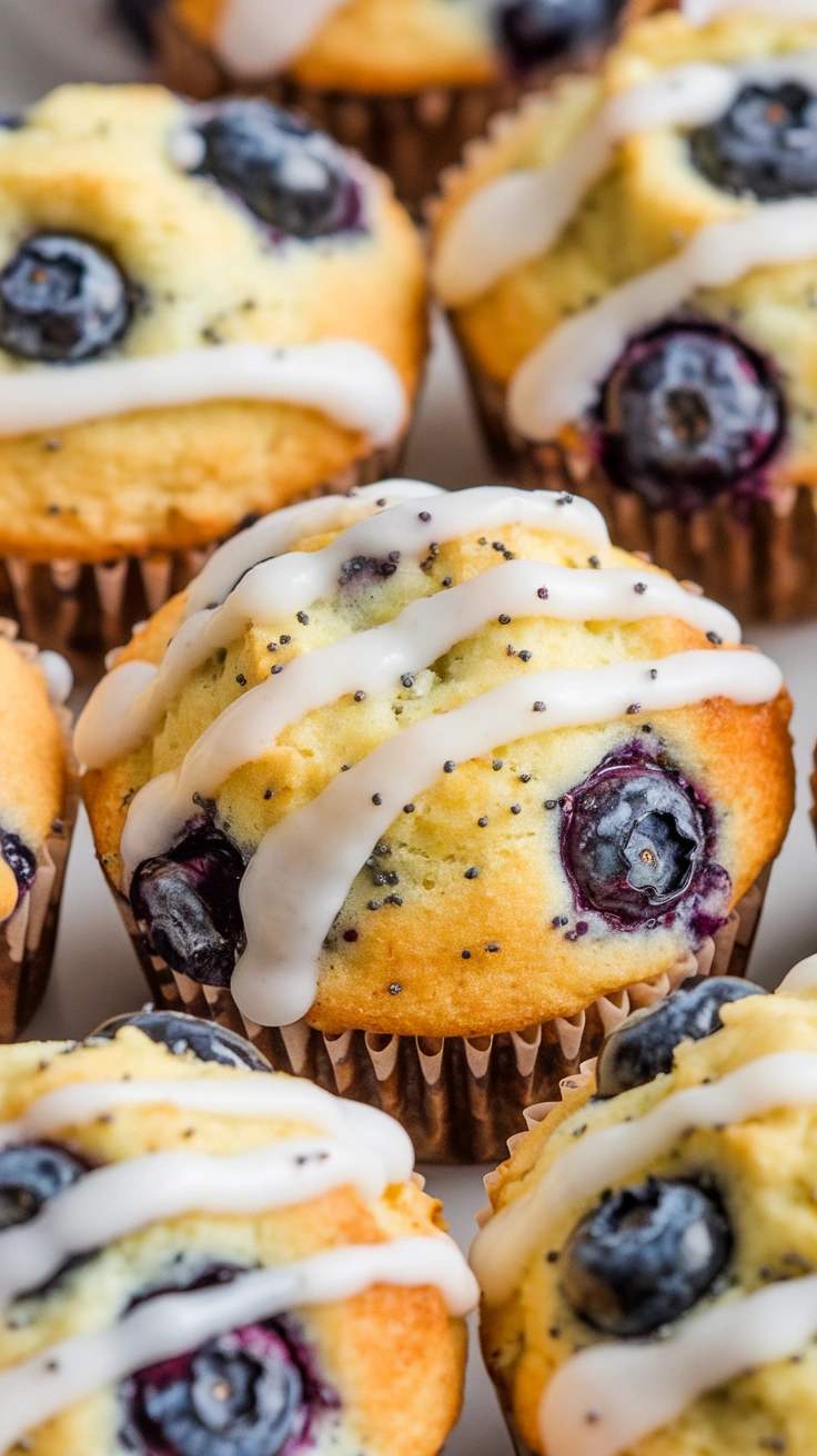 Lemon Blueberry Poppy Seed Muffins