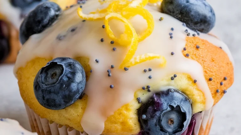 Lemon Blueberry Poppy Seed Muffins - Featured