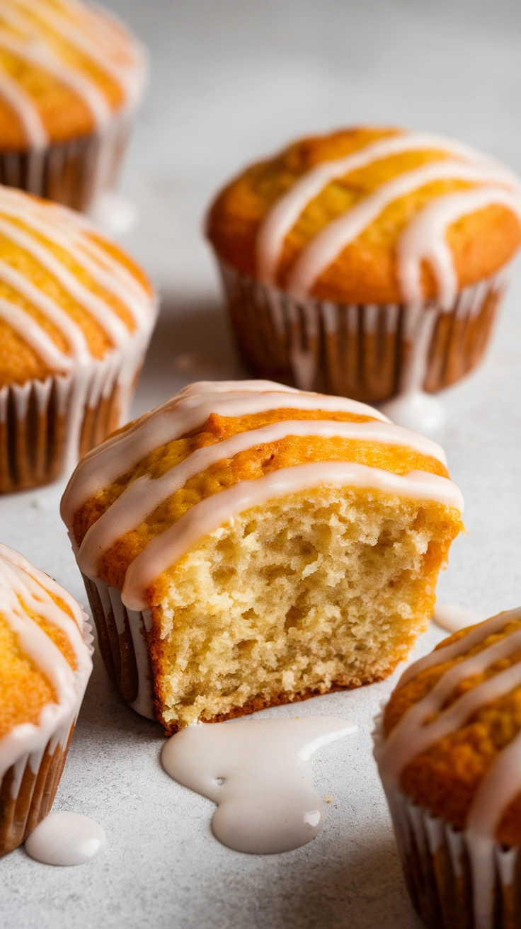 Lemon Pound Cake Muffins