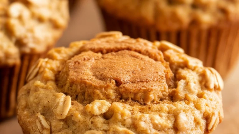 Maple Brown Sugar Oatmeal Muffins - Featured