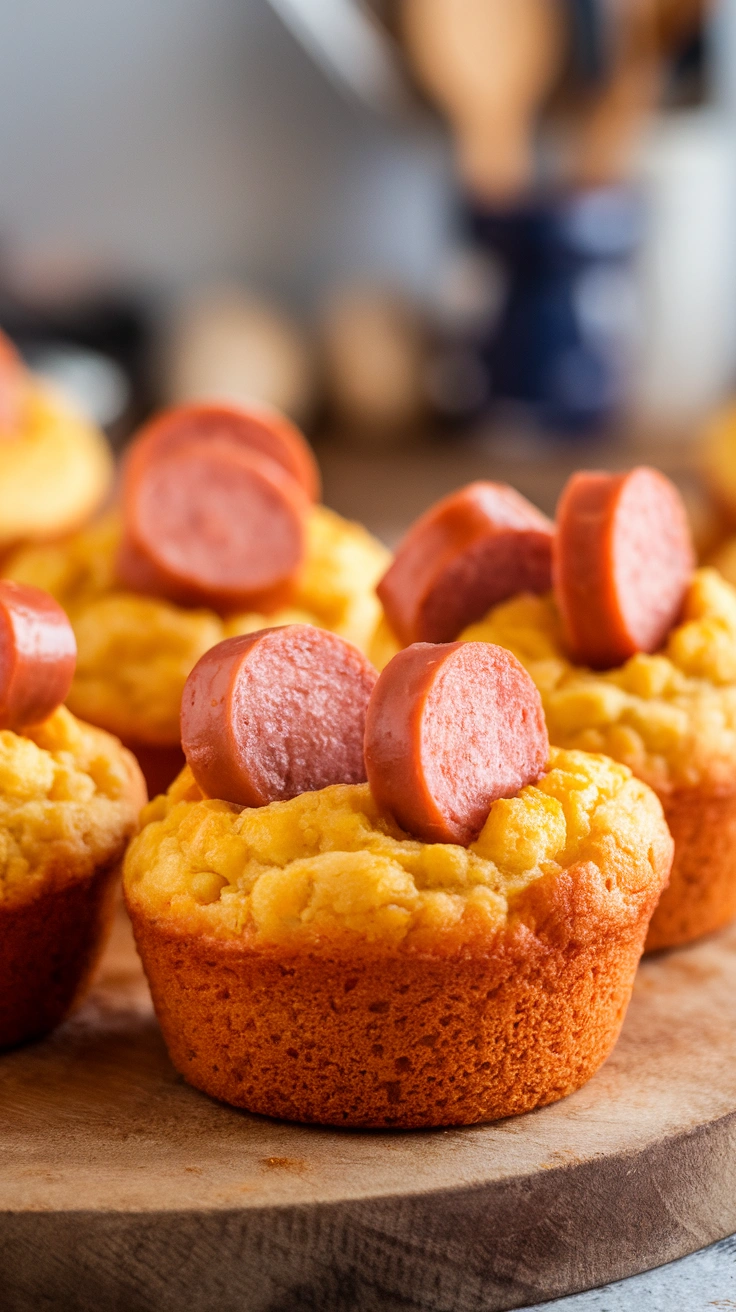 Mini Corn Dog Muffins