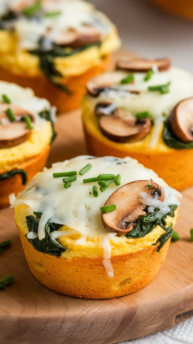 Mushroom Spinach Egg Muffin Recipe