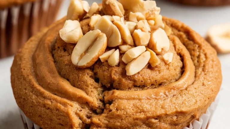 Peanut butter banana muffins - Featured