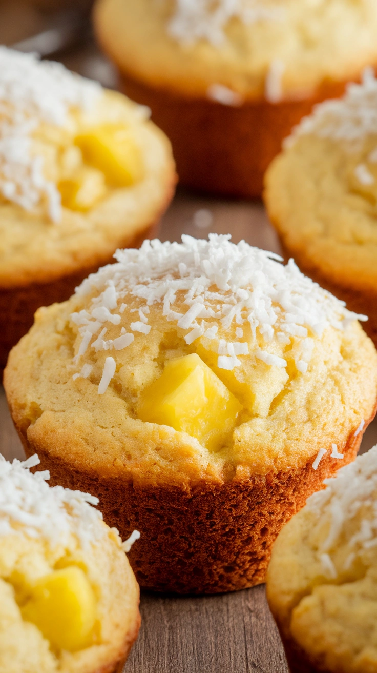 Pineapple Coconut Muffins