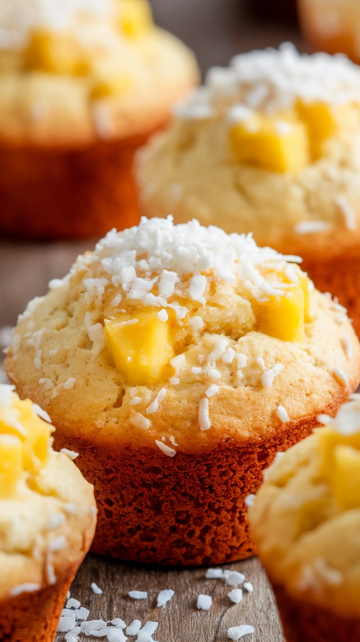 Pineapple Coconut Muffins