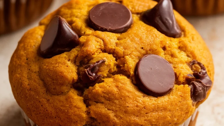 Pumpkin Chocolate Chip Muffins - Featured
