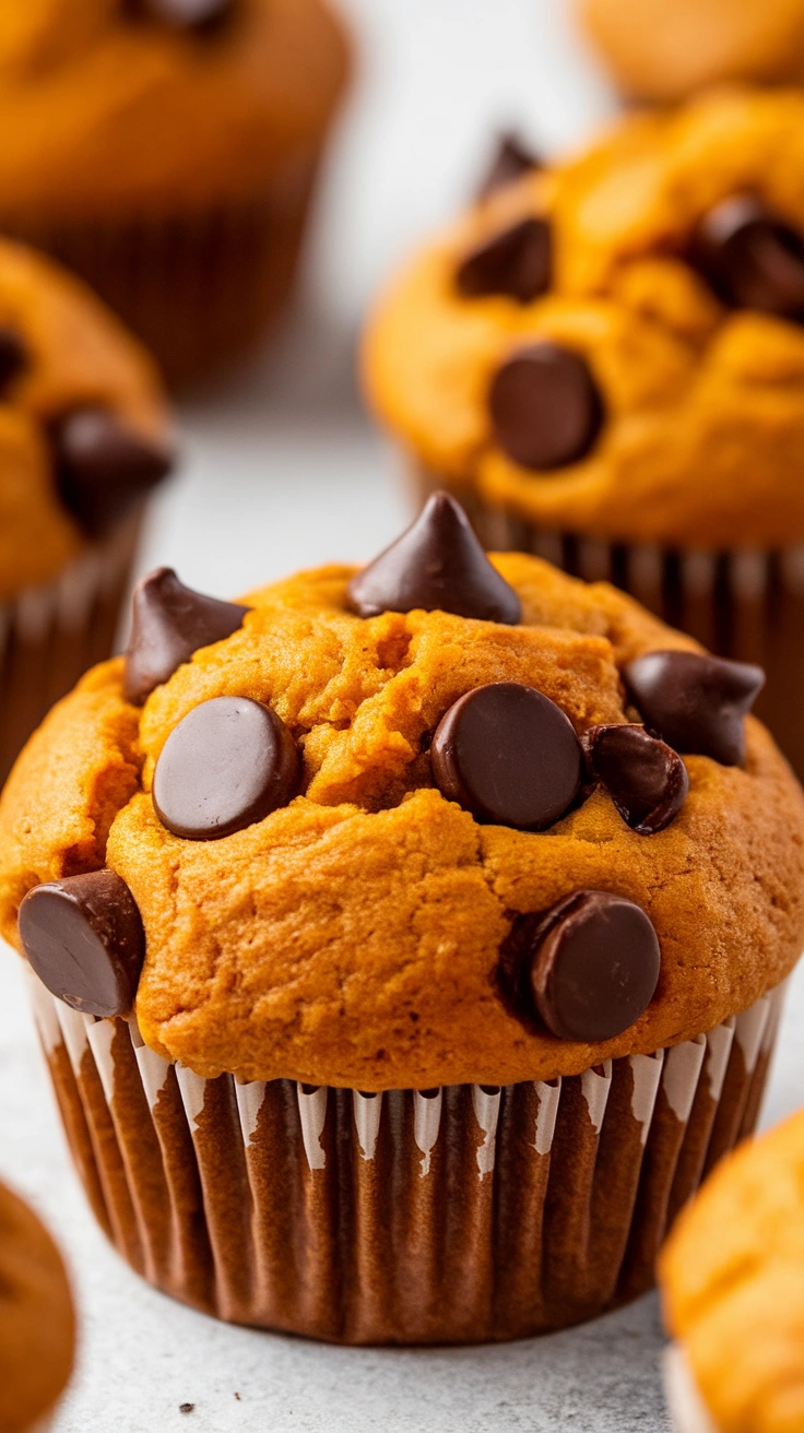 Pumpkin Chocolate Chip Muffins