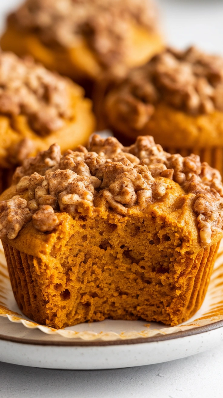 Pumpkin Crumb Muffins