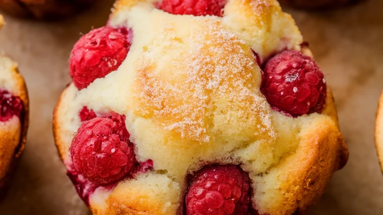 Raspberry Muffins - Featured