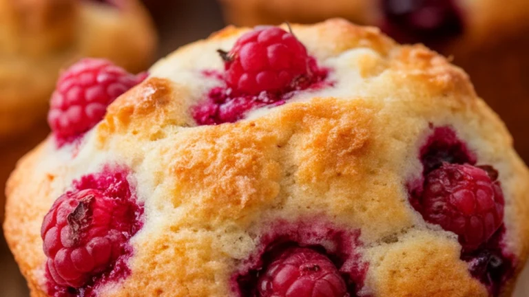 Raspberry Muffins - Featured