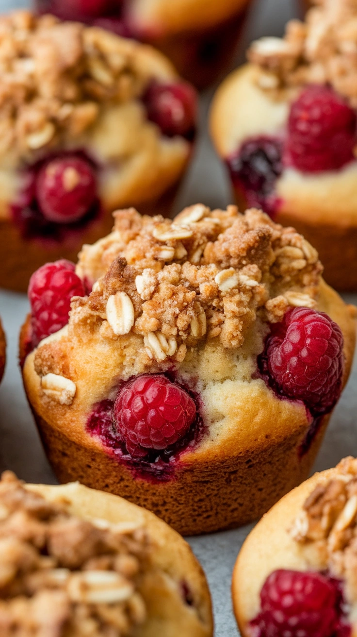 Raspberry Streusel Muffins