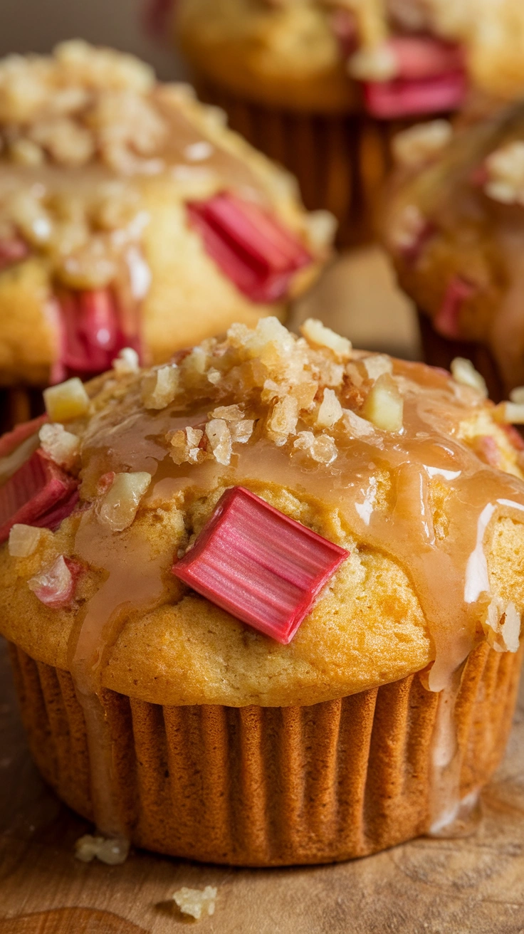 Rhubarb and Ginger Muffins