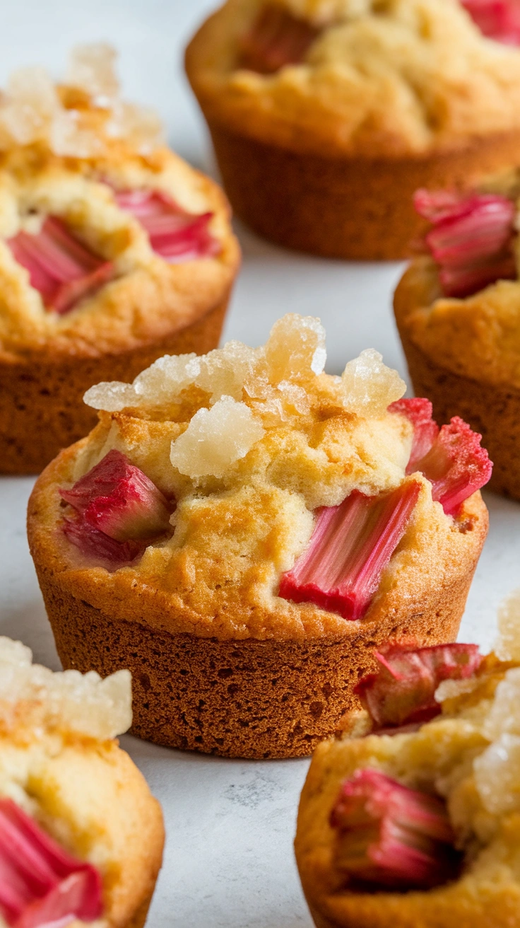 Rhubarb and Ginger Muffins