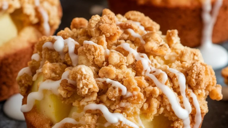 Spiced Apple Crumble Muffins - Featured