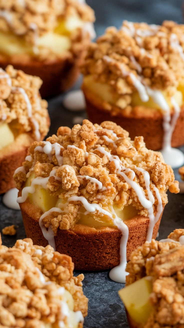 Spiced Apple Crumble Muffins