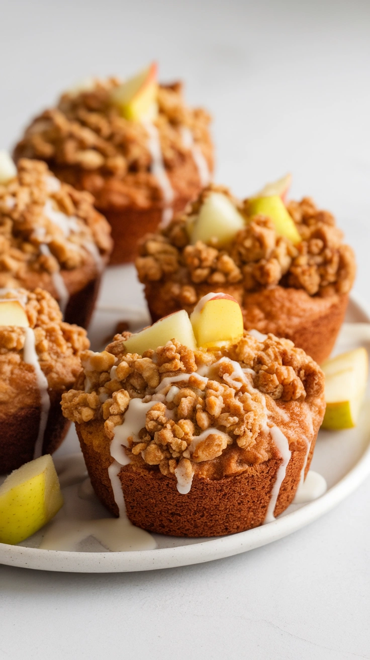 Spiced Apple Crumble Muffins