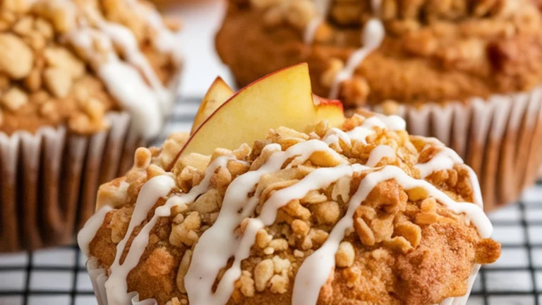 Spiced Apple Crumble Muffins - Featured