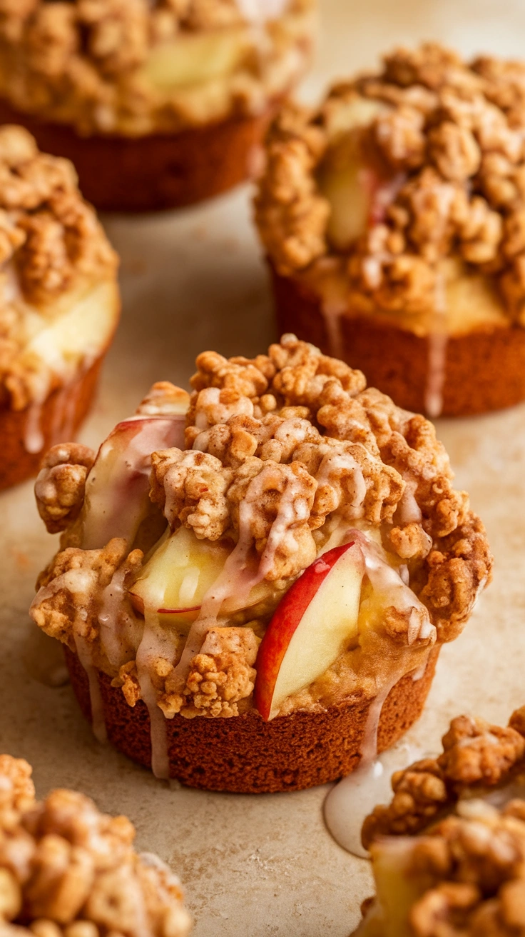 Spiced Apple Crumble Muffins