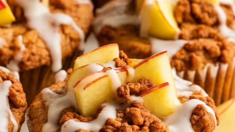 Spiced Apple Crumble Muffins - Featured