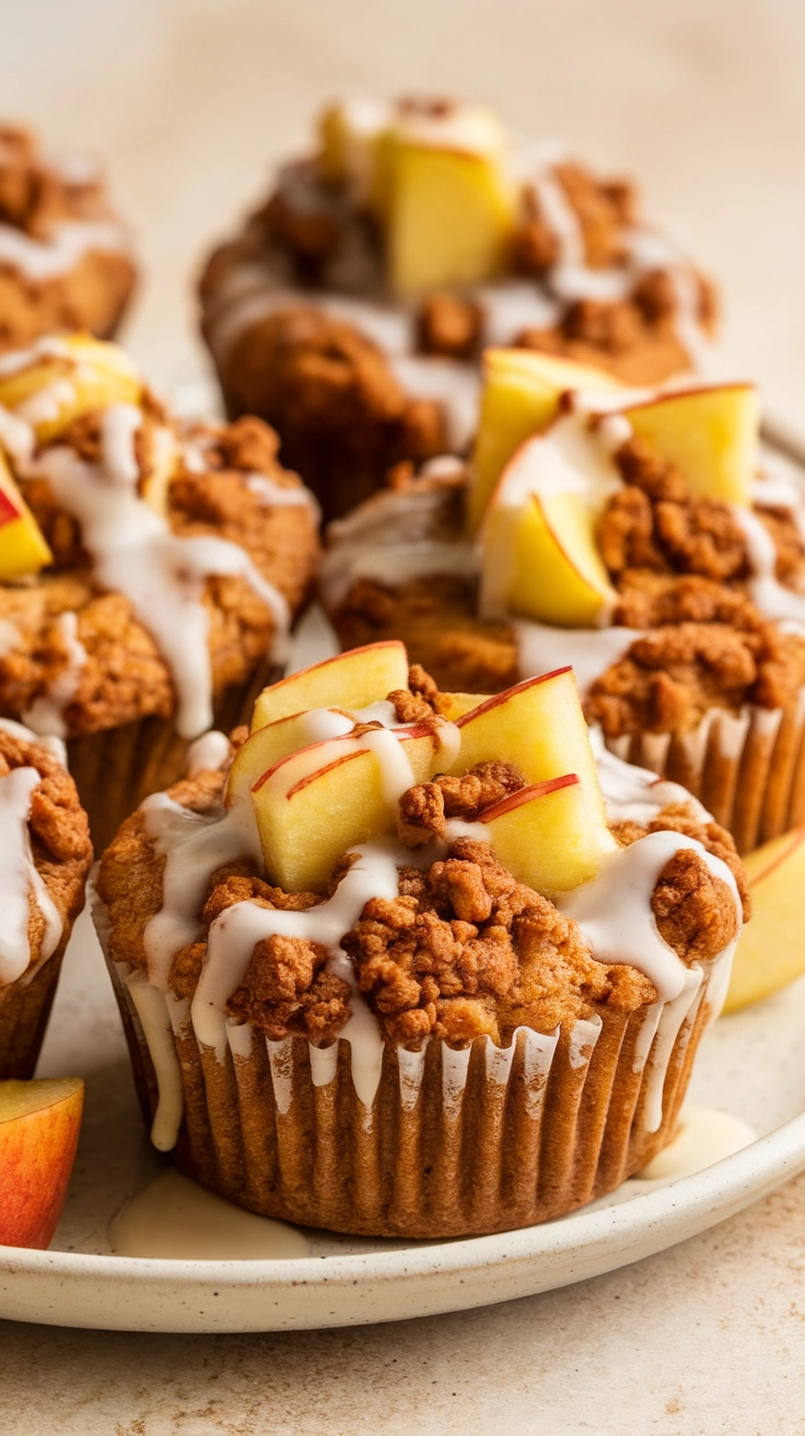 Spiced Apple Crumble Muffins