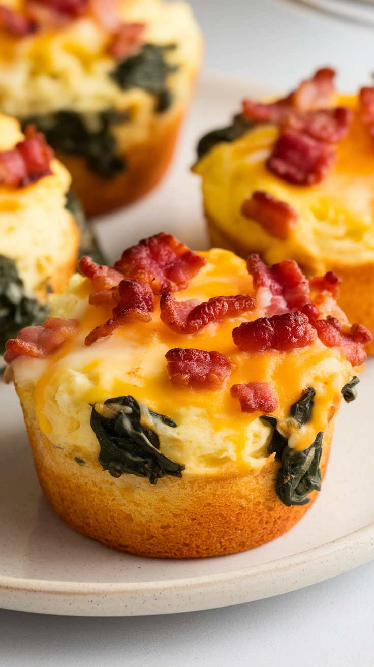 Spinach & Cheese Egg Muffins