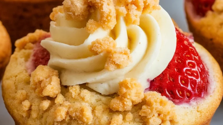 Strawberry Cream Cheese Muffins - Featured