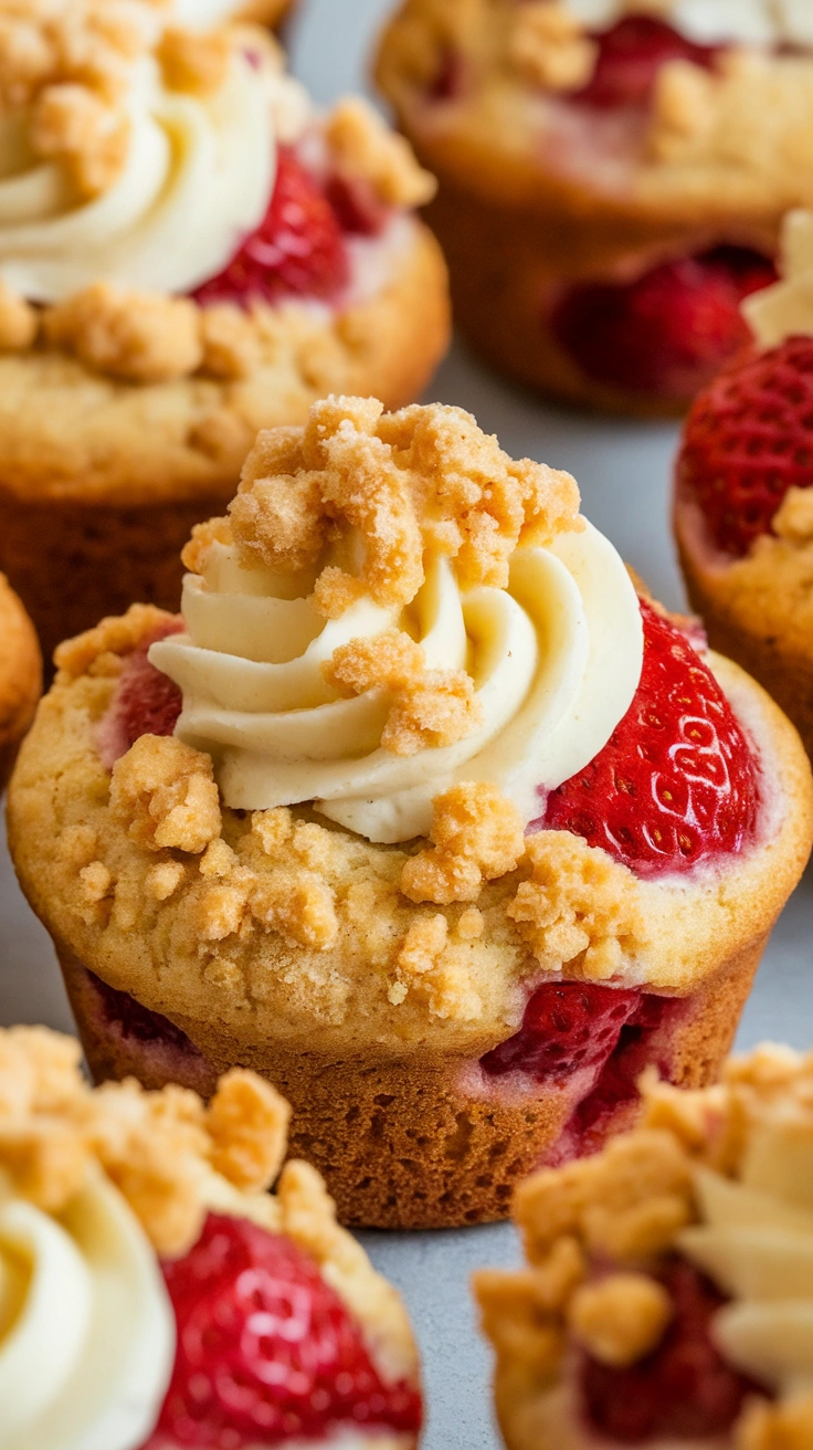 Strawberry Cream Cheese Muffins