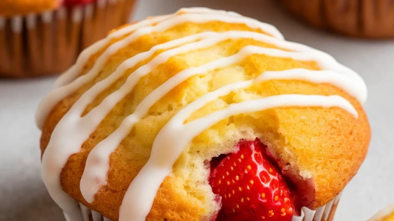 Strawberry Muffins - Featured