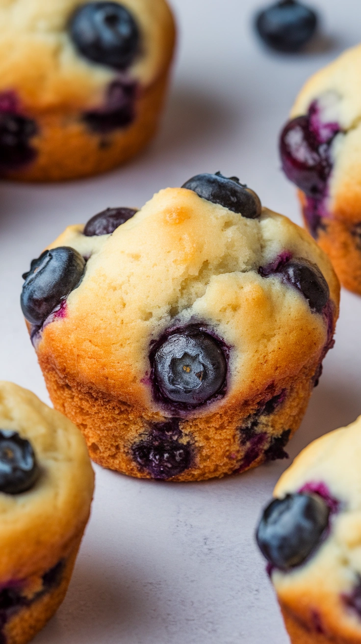 Vegan Banana Blueberry Muffins